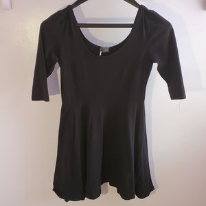 Sparkle & Fade Black 3/4 Sleeve Dress
